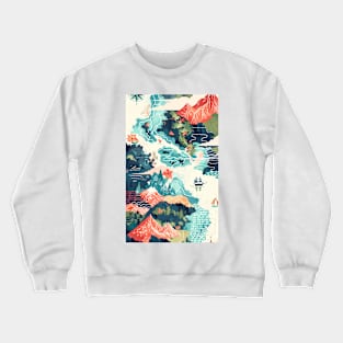 Maritime Adventure, Sail the Seas of Adventure Travel Crewneck Sweatshirt